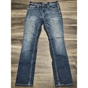 BKE Jake Straight Jeans Size 32L Dark Wash